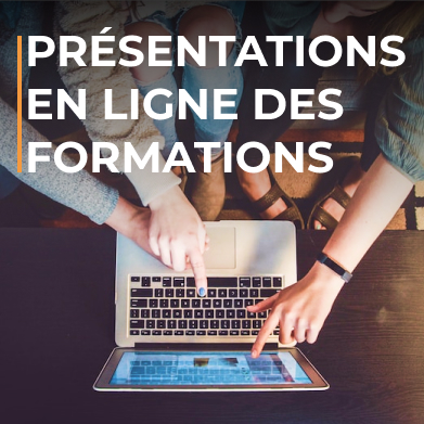 Presentations en ligne des formations Formaouest